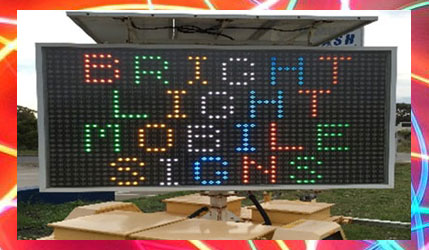 bright light signs - advertising trailers